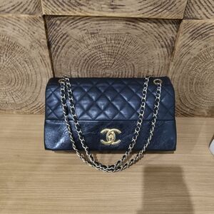 Chanel Navy Quilted Leather Shoulder Bag